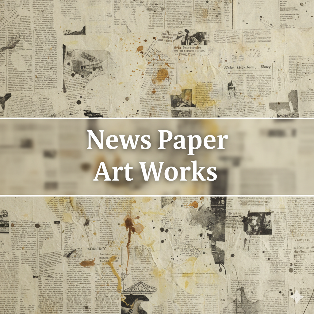 News Paper Art Works