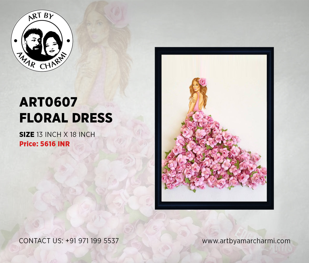 ART0607 FLORAL DRESS