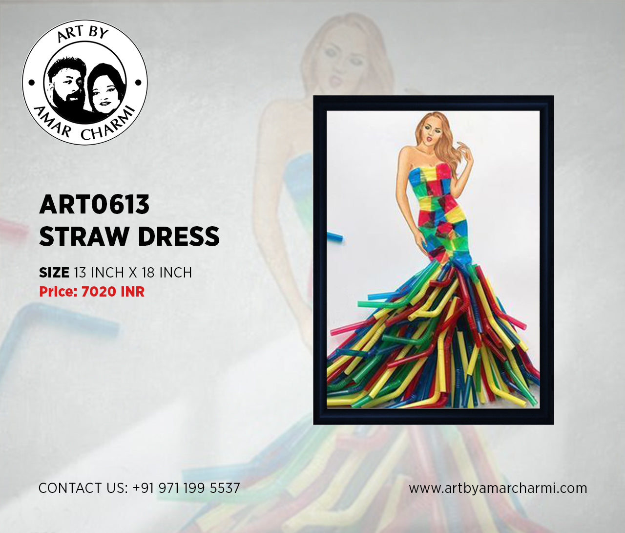 ART0613 STRAW DRESS