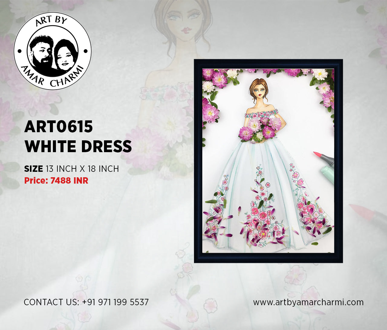 ART0615 WHITE DRESS