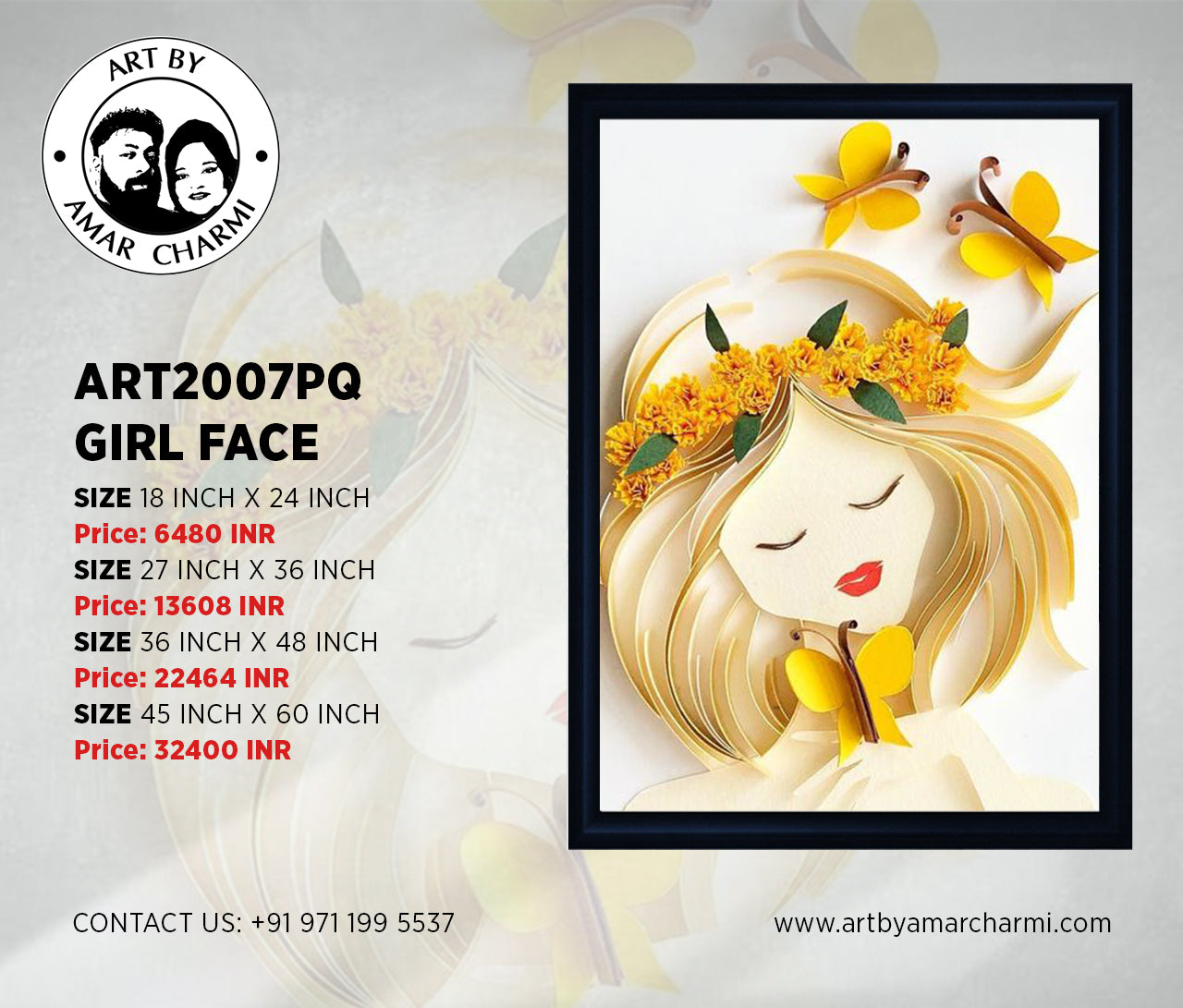 ART2007PQ GIRL FACE
