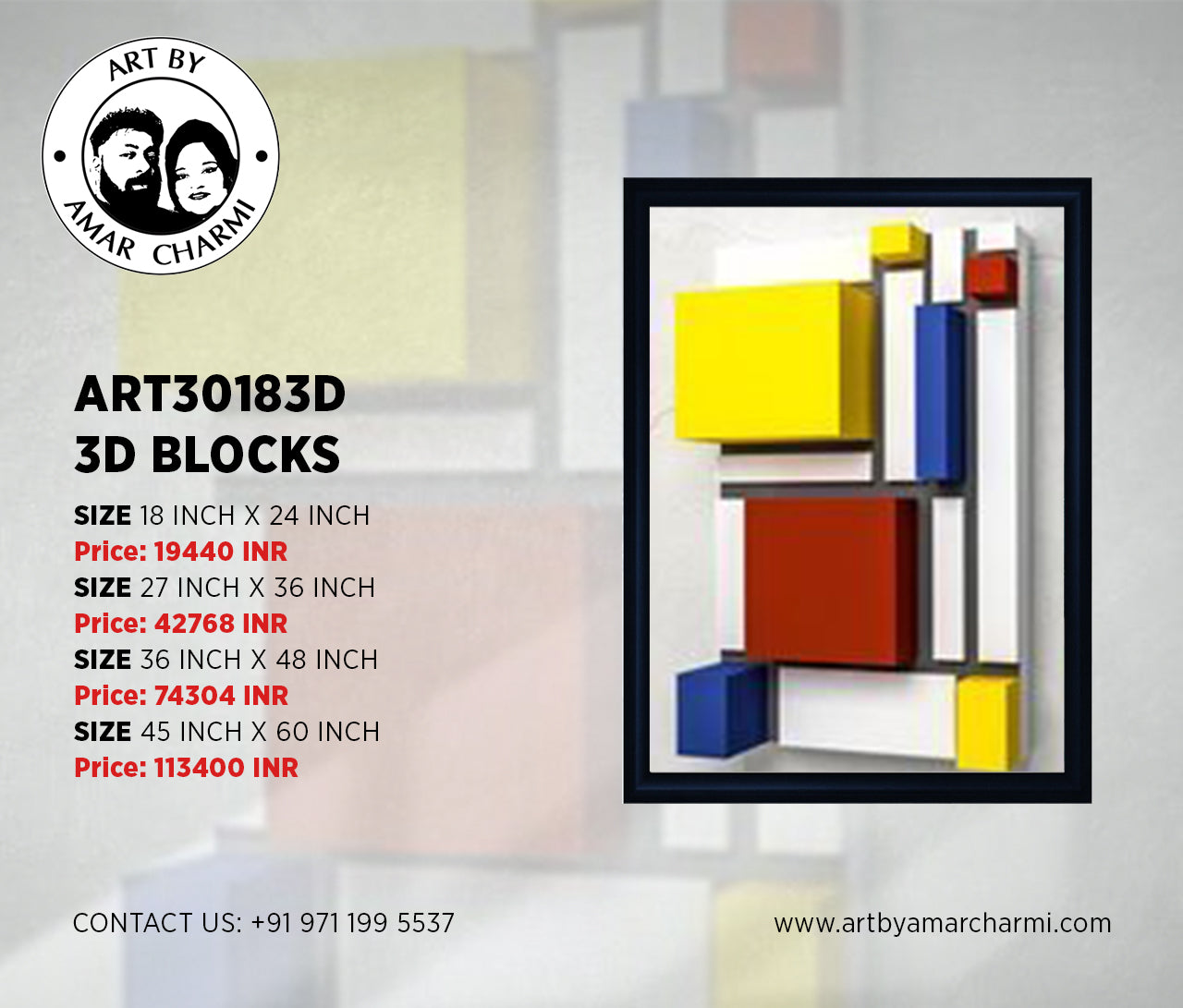 ART30183D 3D BLOCKS