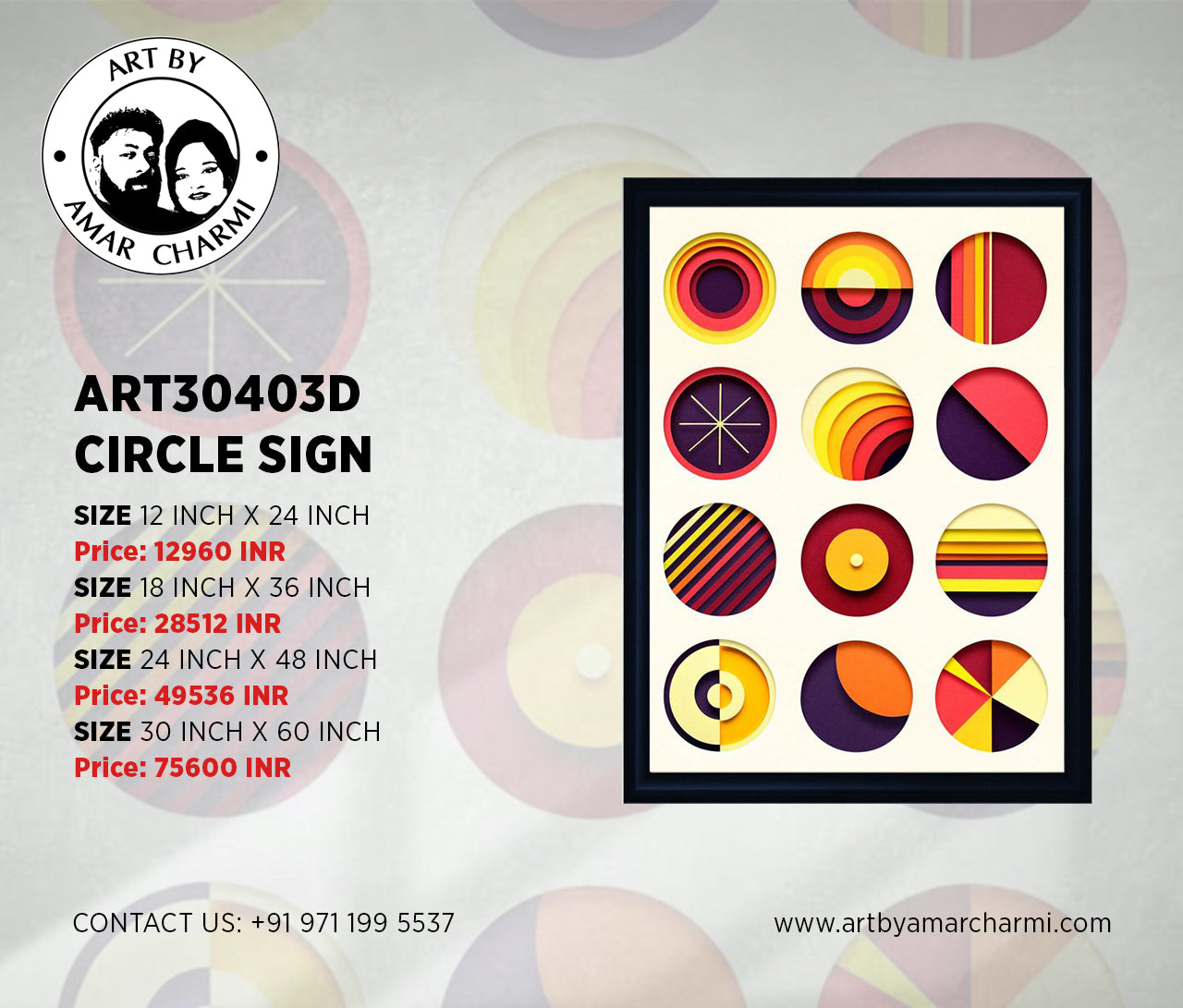 ART30403D CIRCLE SIGN