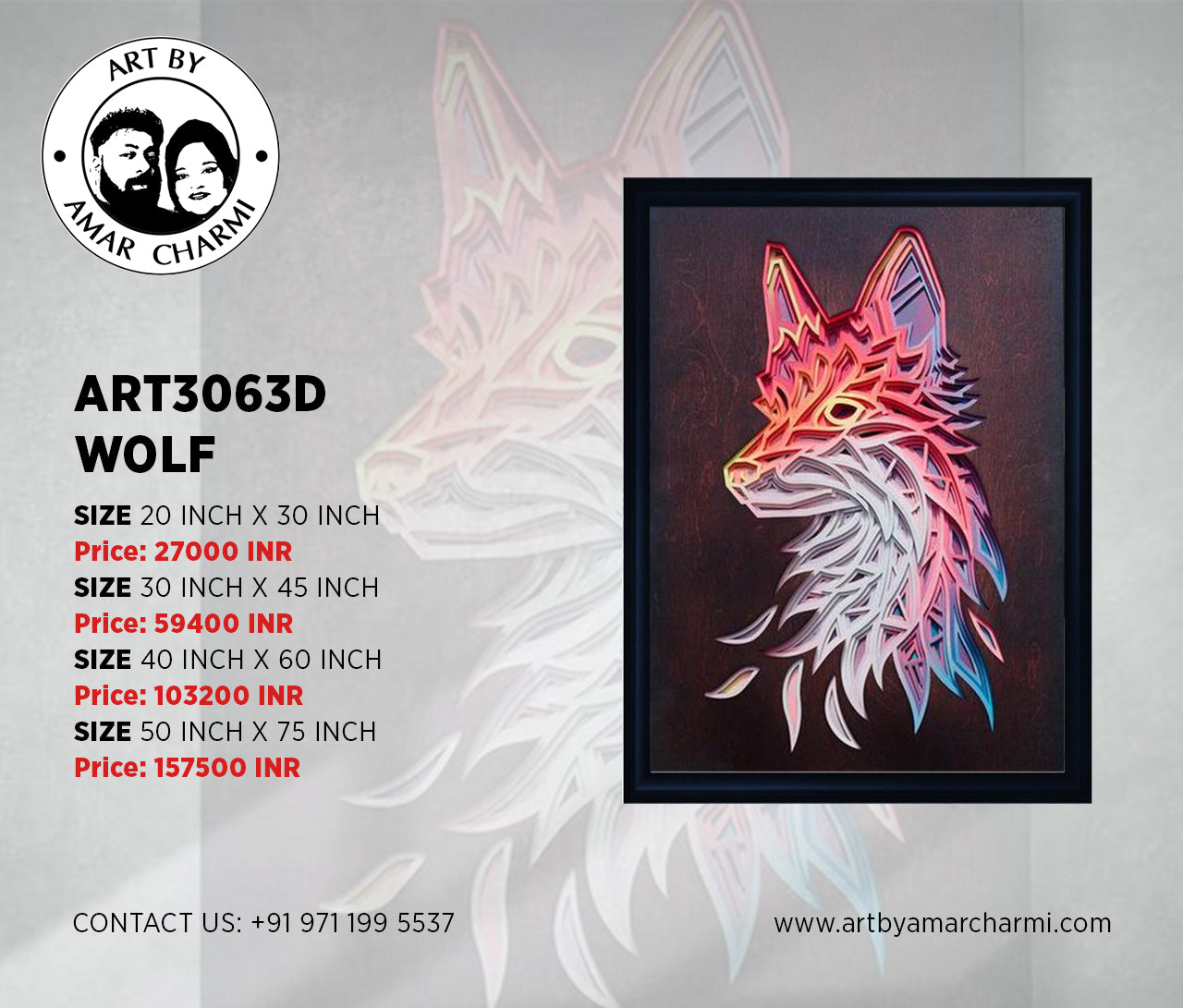 ART3063D WOLF